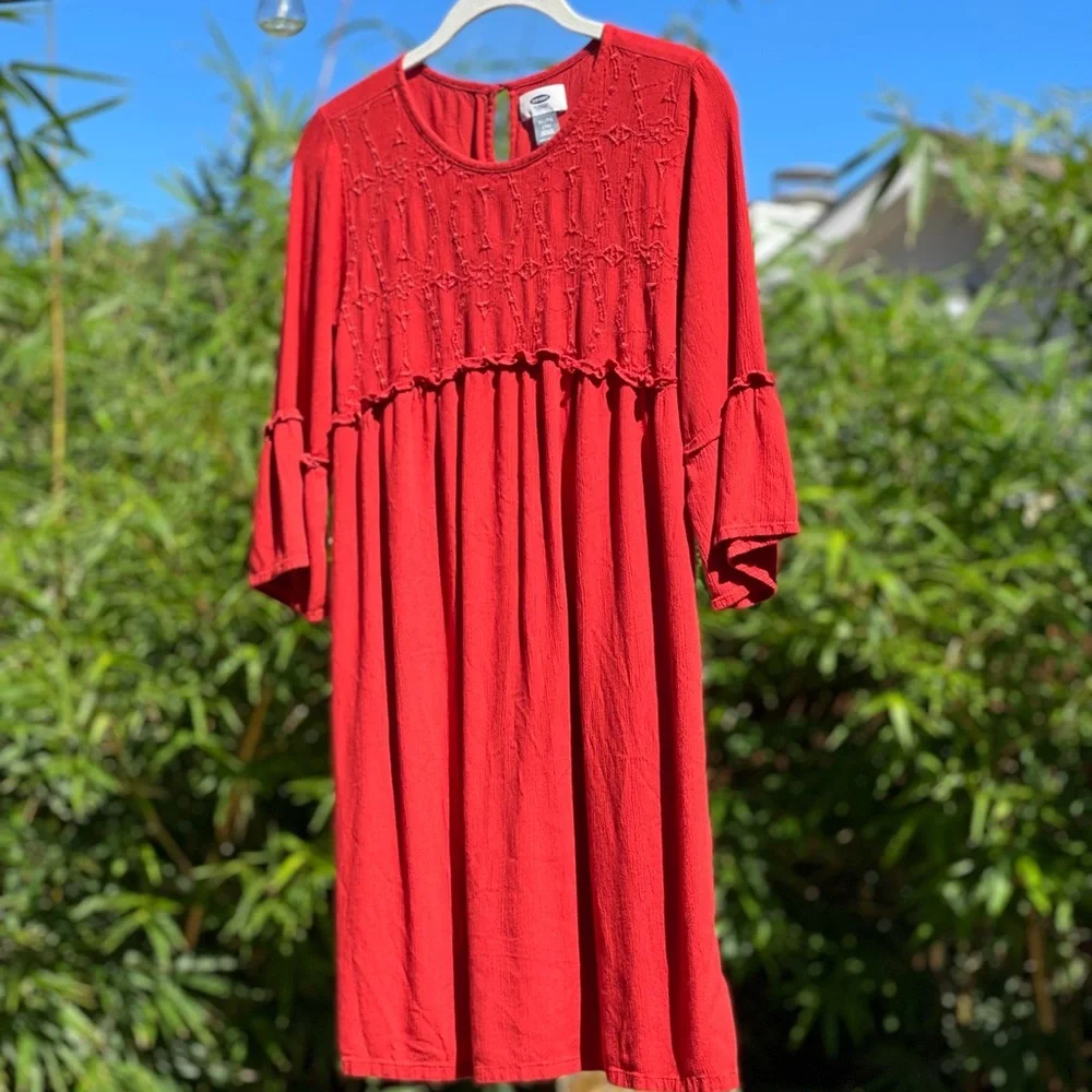 🔥 SALE Girl’s Orange Bohemian Dress | XL 14